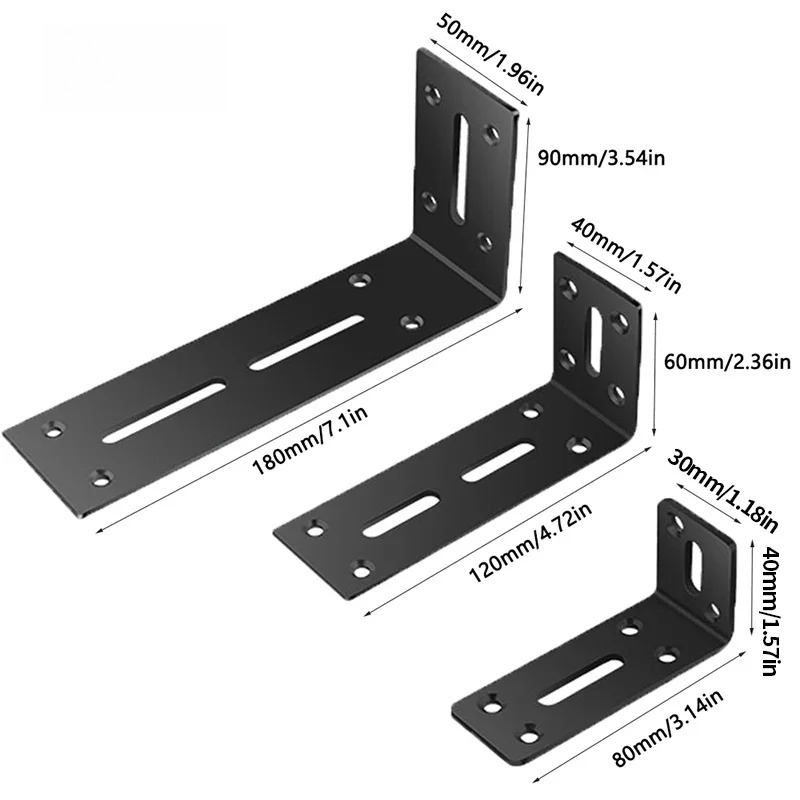 2 adet 90 derece siyah braket, - Home Improvement Mall incelemesi ve fiyatı