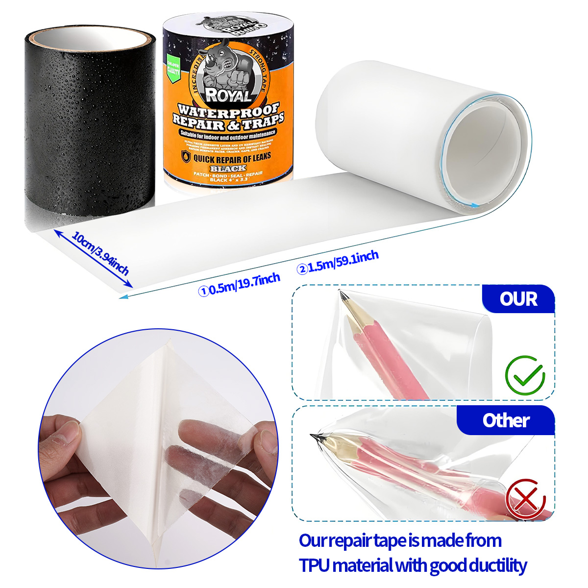 Sızıntı Onarımı için Su Geçirm - Roof Sealant Patch incelemesi ve fiyatı